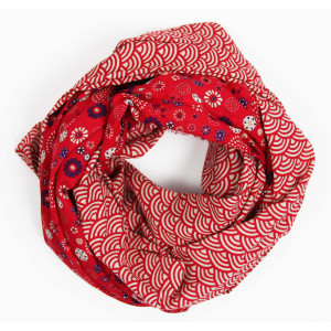 Foulard Coton Bio Kohana Rouge Red