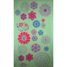 Foulard Coton Bio Ichimatsu Vert Green