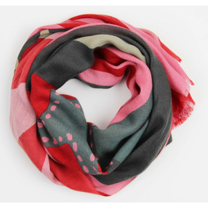 Wool Scarf Voltige Rouge Red