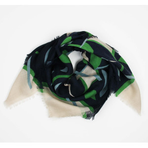 Wool Square Electra Vert Green