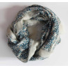 Wool Square Poème Bleu Blue 