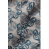 Wool Square Poème Bleu Blue 