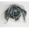 Wool Square Poème Bleu Blue 