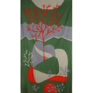 foulard Coton Bio Luna Kaki