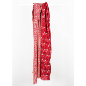 Foulard Coton Bio Kohana Rouge Red