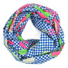 Foulard Coton Bio Ichimatsu Marine Navy