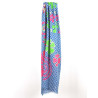 Foulard Coton Bio Ichimatsu Marine Navy