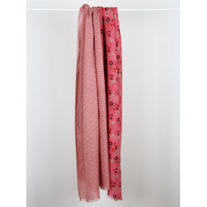 Foulard Coton Bio Kohana Rose Pink