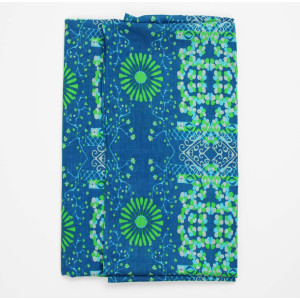 Foulard Coton Bio Ryoko Marine Navy