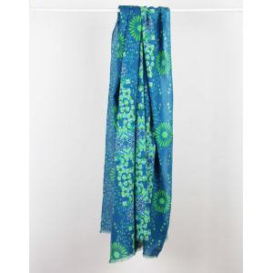Foulard Coton Bio Ryoko Marine Navy