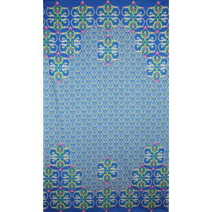 Foulard Coton Bio Medicis Marine Navy