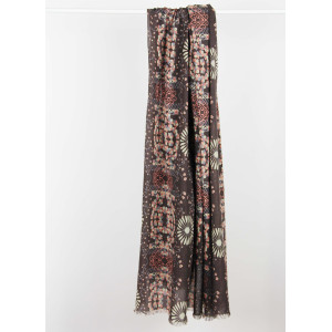 Foulard Coton Bio Ryoko Marron Brown