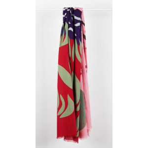Foulard Coton Bio Cap Breton Rouge Red