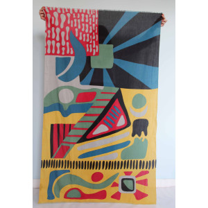 Foulard Coton Bio Sunshine Noir/ Black
