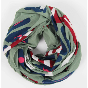 foulard Coton Bio Equateur Kaki