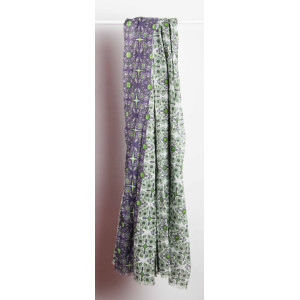 Foulard Coton Bio Tetouan Prune Purple
