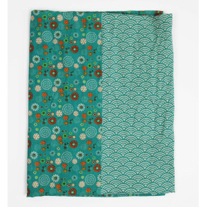 Foulard Coton Bio Kohana Turquoise