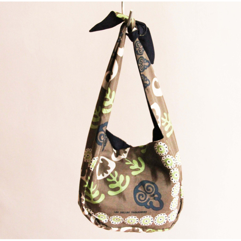 Upcycling Silk Bag Bobby Petrushka Gris