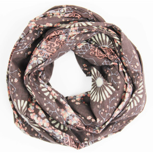 Foulard Coton Bio Ryoko Marron