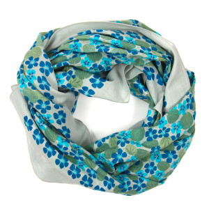 Carré Coton Ondine Bleu