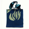 Cabas en coton upcycling Cap Breton Marine Navy