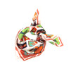 Mini Postcard Orange