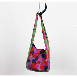 Upcycling Silk Bag Bobby Sakura Vert Green