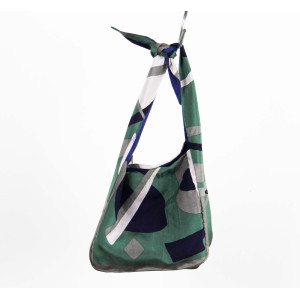 Upcycling Silk Bag Bobby Pendule Prune Plum