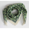 Carré Laine Poème Vert Green