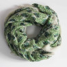 Carré Laine Poème Vert Green