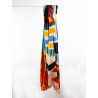 XL Wool Scarf Zanzibar Bleu Blue