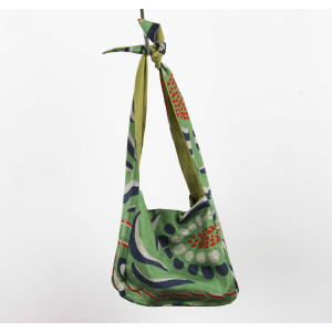 Sac Bobby en Soie Forget-Me-Not Kaki
