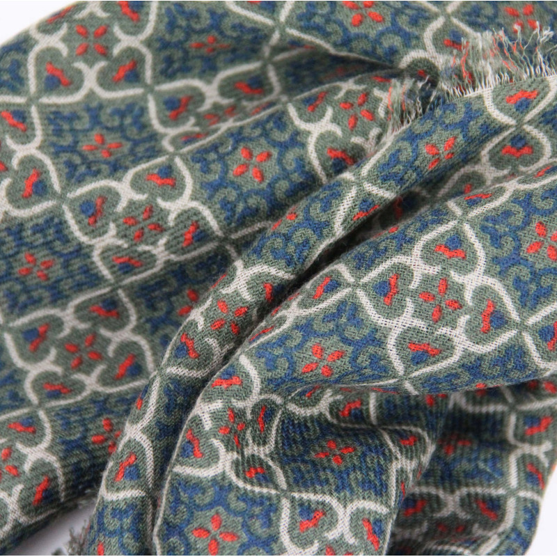 Wool Square Lisbonne Kaki