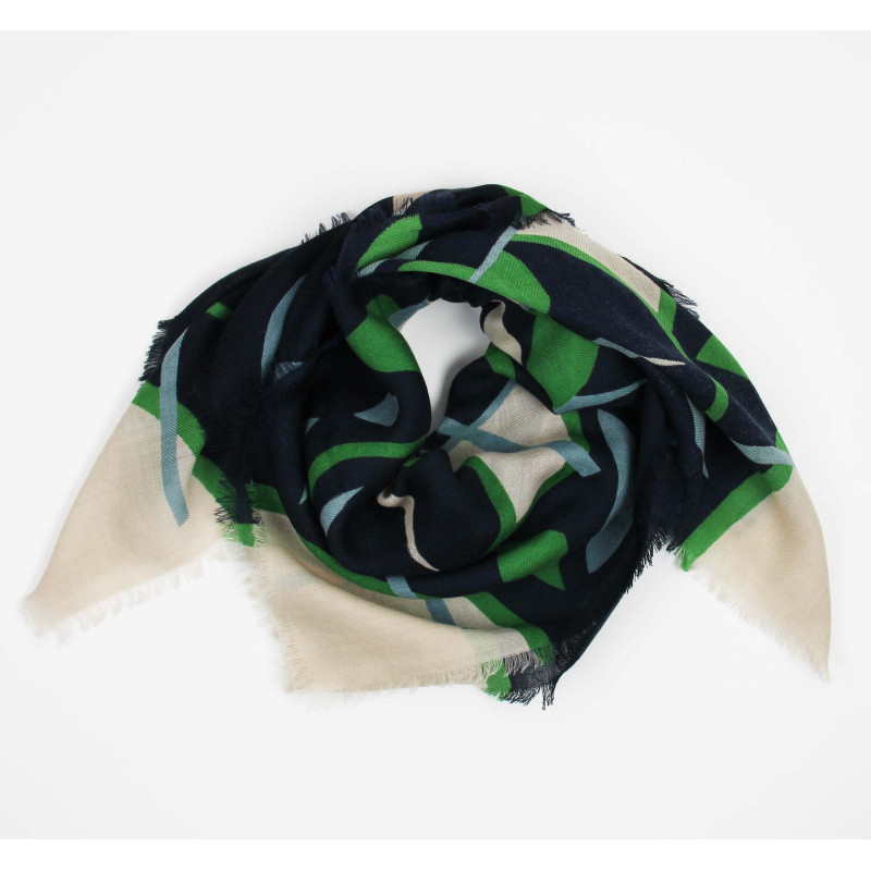 Wool Square Electra Vert Green