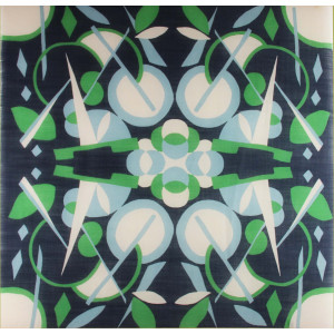Wool Square Electra Vert Green