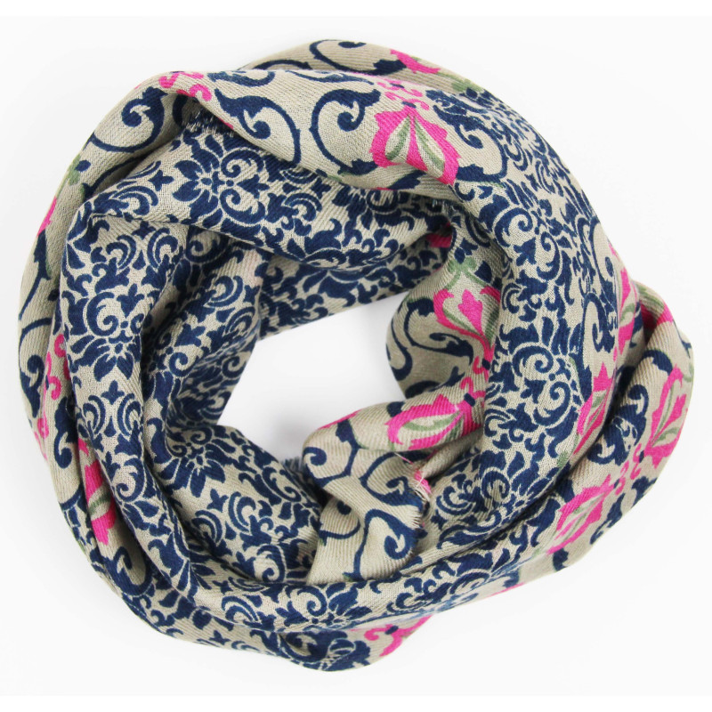 Wool Square Venise Bleu Blue