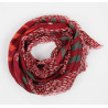 Wool Square Muscari Orange Bordeaux