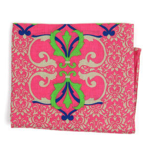 Foulard Coton Bio Medicis Rose