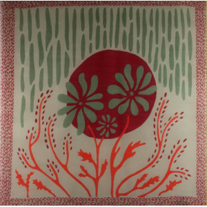 Wool Square Muscari Rouge Red