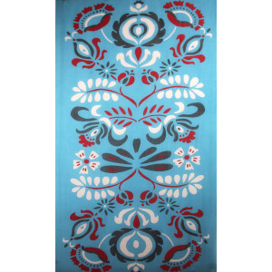 XL Wool Scarf Aliona Turquoise