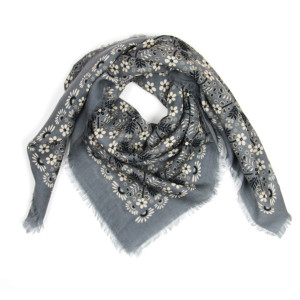 Carré Laine Agata Gris
