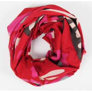 foulard Coton Bio Equateur Rouge