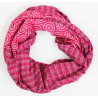 Foulard Coton Bio Pivoine Fuchsia