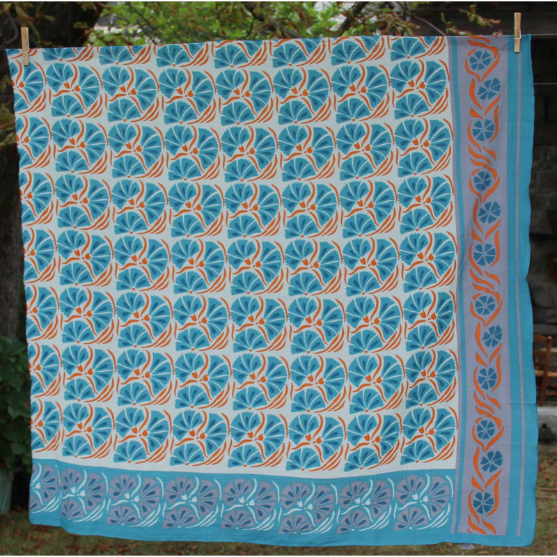 Carre Coton Bio Diego Orange