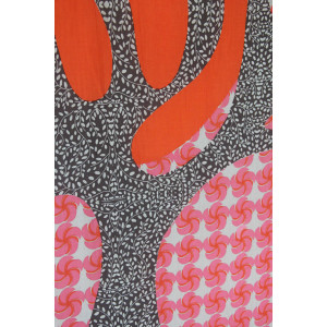 Foulard Coton Bio Baobab Rose Pink