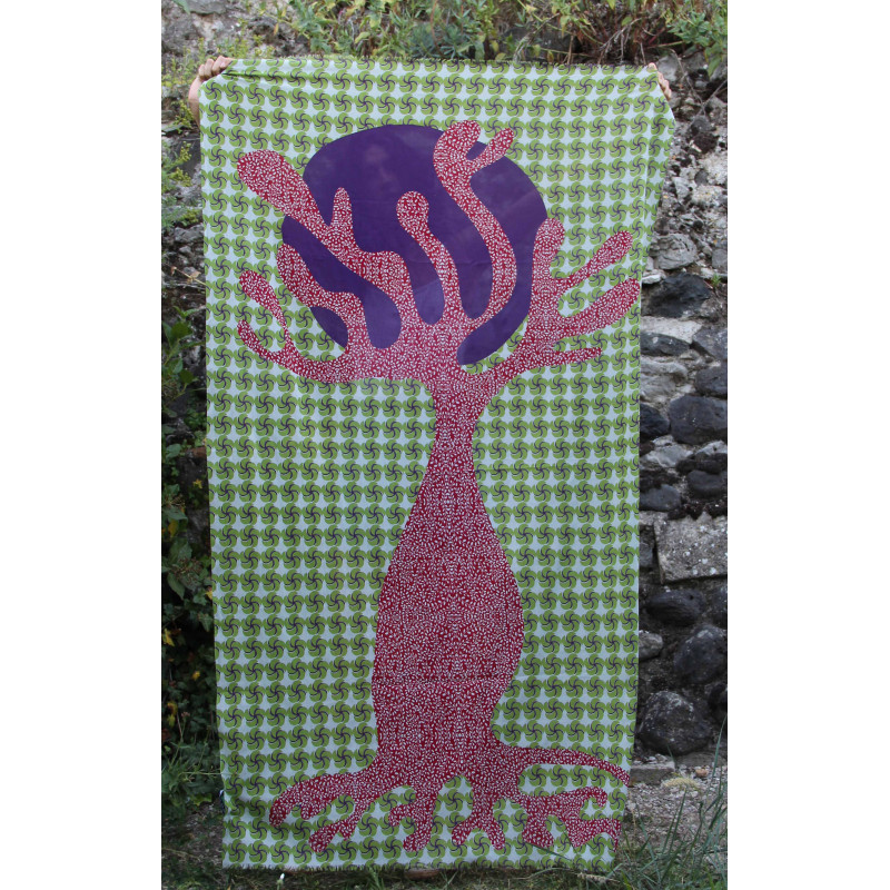 Foulard Coton Bio Baobab Vert Green