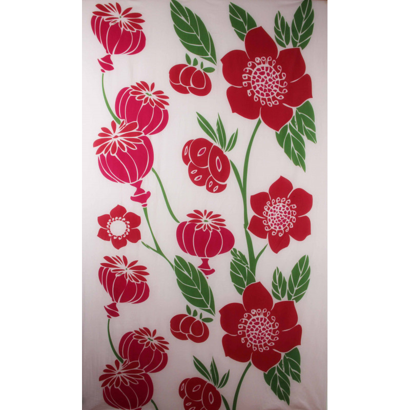 Foulard Coton Bio Poppy Rouge Red