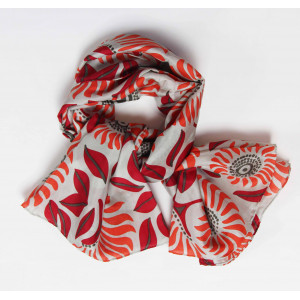 Carre Soie Folly Orange