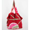 Cabas en coton upcycling Onirique Rouge Red