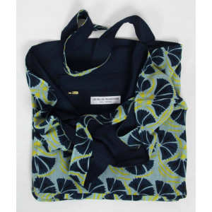 Cabas en Coton Upcycling Diego Marine Navy